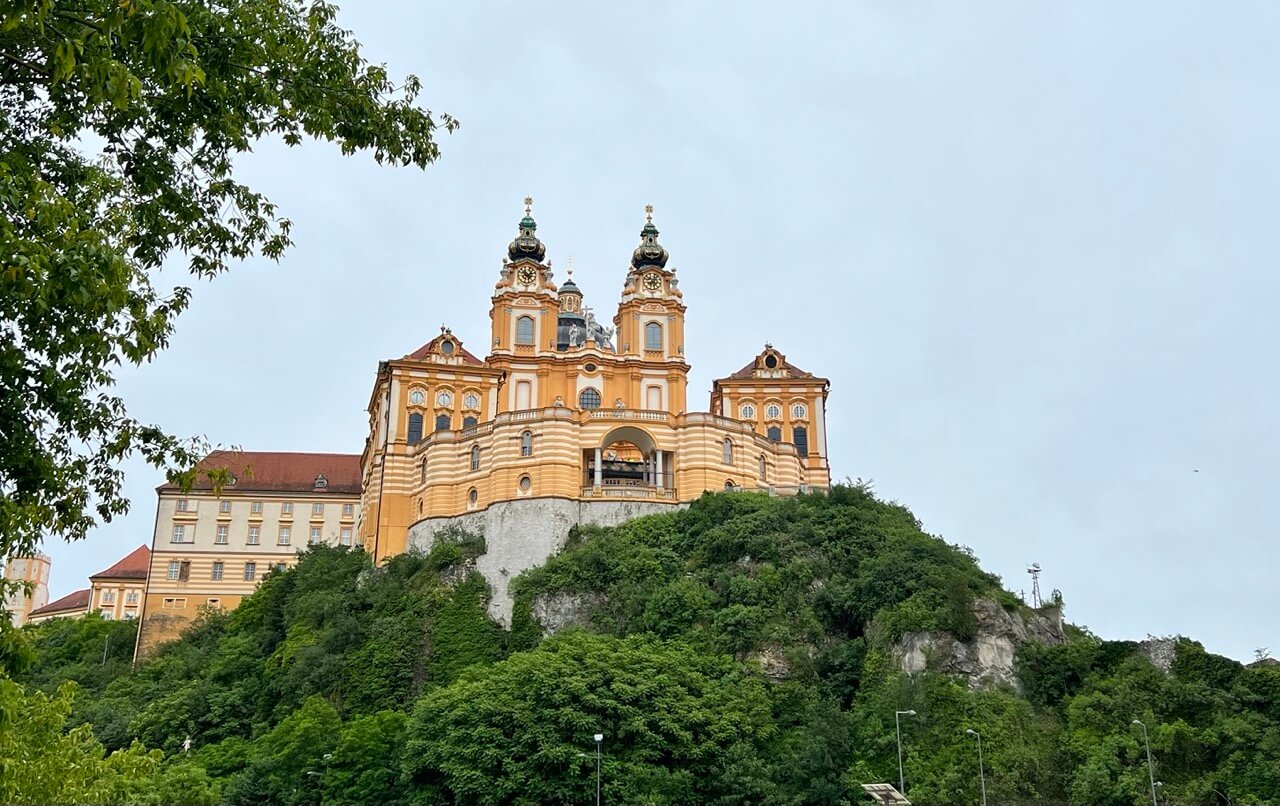 Abadía barroca en Melk, Austria