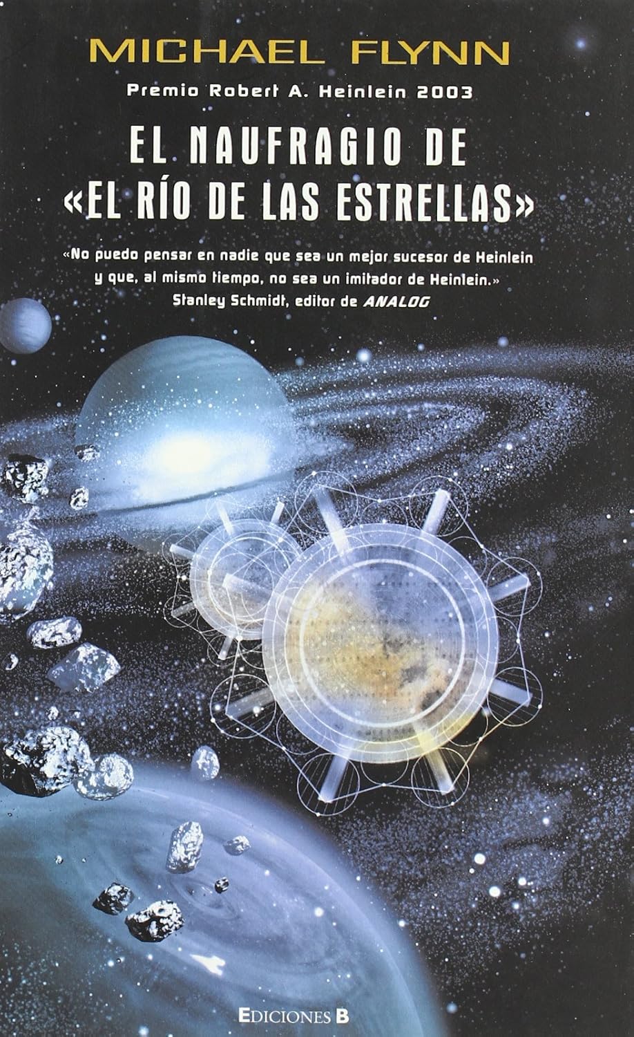 Portada del libro "Naufragio del rio de las estrellas" de Michael Flynn